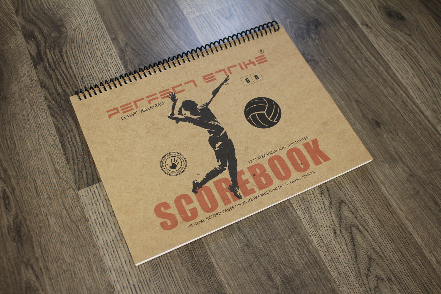 Perfect Strike VOLLEYBALL Scorebook with Rules and Scoring Instructions : Heavy Duty. Adult and Youth Volleyball. TS-6-6W-H