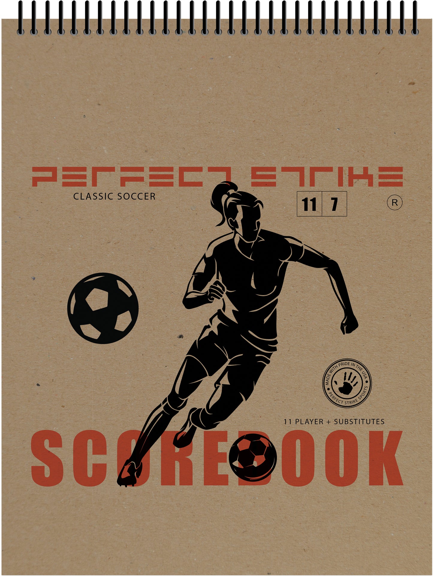 Perfect Strike SOCCER Scorebook with Rules and Scoring Instructions : Heavy Duty. Adult and Youth Soccer. TS-11-7W-V