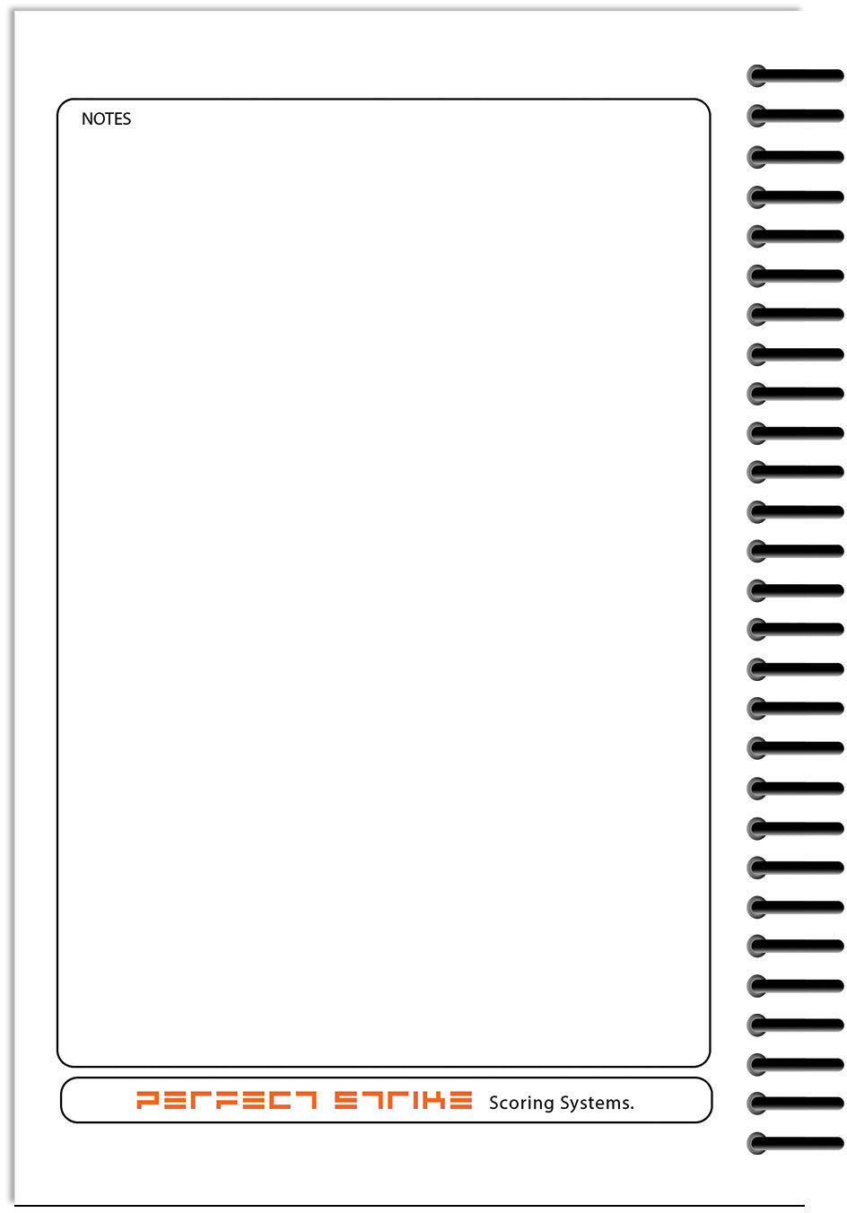 Perfect Strike Chess SCOREBOOK with Rules and Scoring Instructions. Heavy duty. Practice and Competition. (5.5" x 8.5") LS-100:60