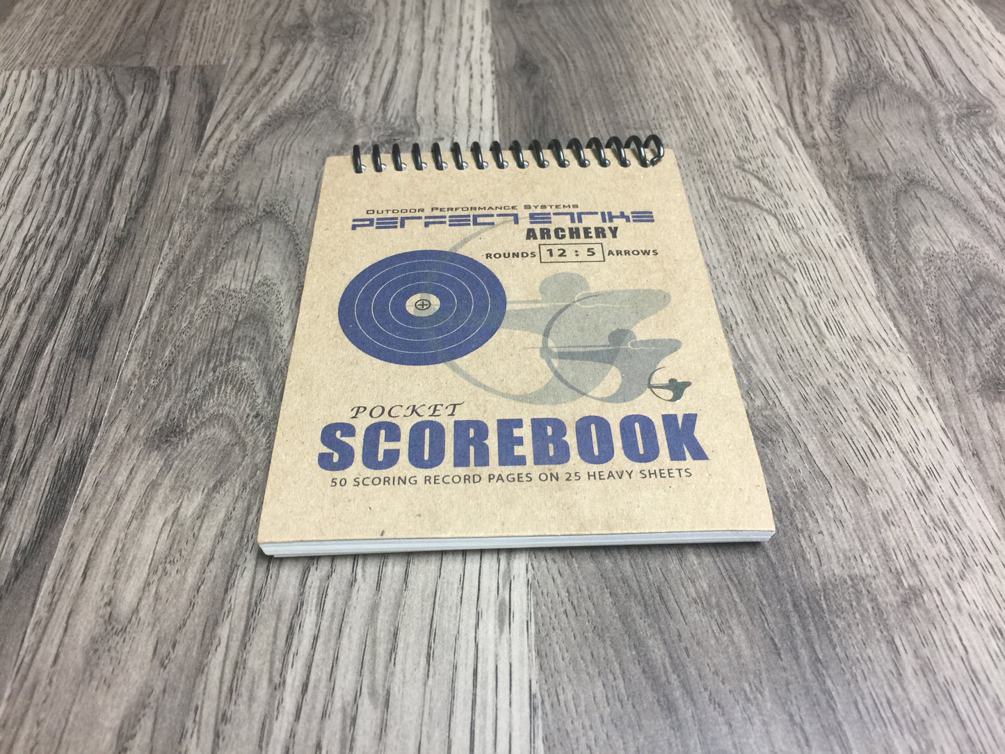 Perfect Strike Archery SCOREBOOK with Scoring Instructions. Perfect Strike System 12:5. (5.5" x 4.25")