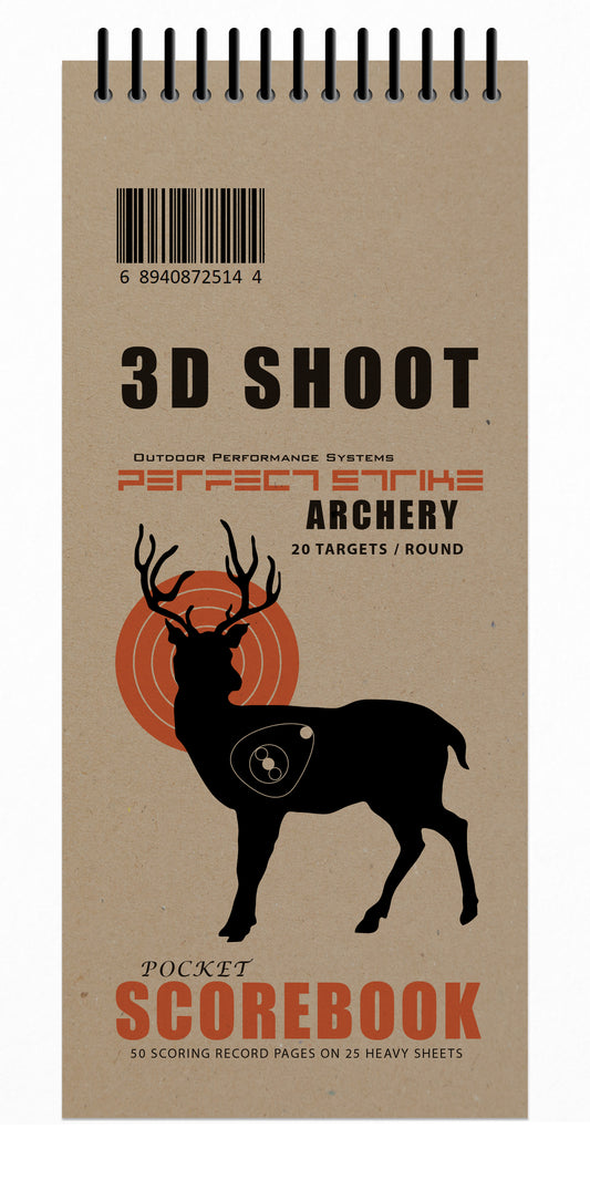 Perfect Strike Archery 3D Shoot SCOREBOOK with Rules and Scoring Diagrams. ASA and IBO scoring rules. (8.5" x 3.75")