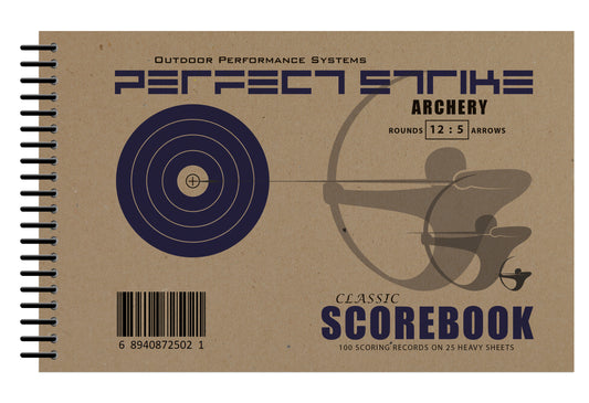 Perfect Strike Archery SCOREBOOK with Scoring Instructions. Perfect Strike System 12:5. (5.5" x 8.5")