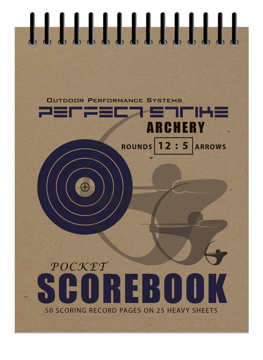 Perfect Strike Archery SCOREBOOK with Scoring Instructions. Perfect Strike System 12:5. (5.5" x 4.25")