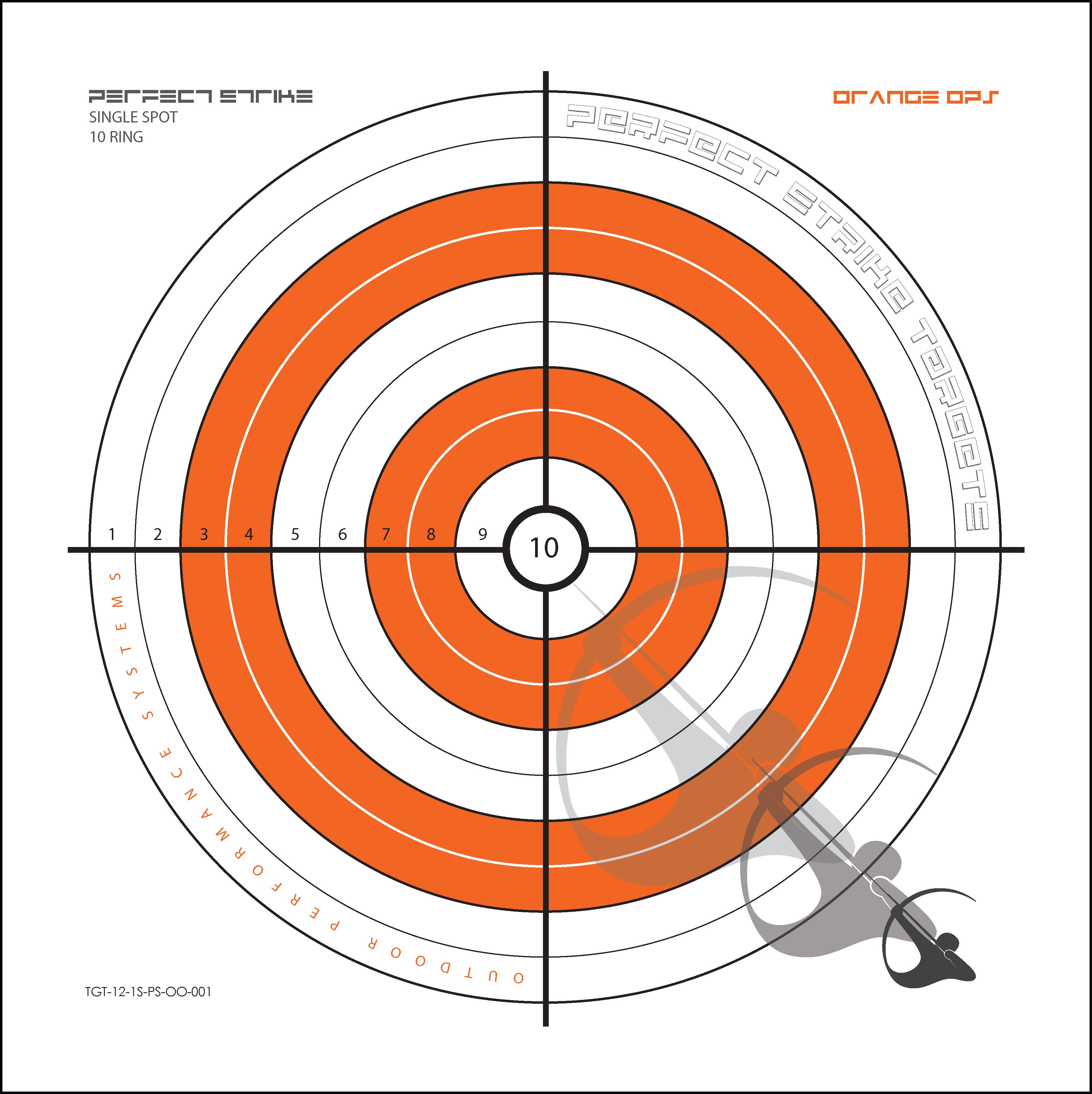 Target Strike Sprite Perfect Strike ARCHERY Targets. ORANGE OPS No. 001. Single Spot Target ...